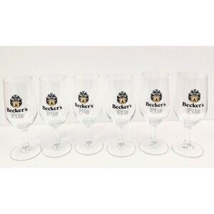 Ritzenhoff Cristal Becker's Pils 0.3L Beer Glasses Germany Vintage (6)